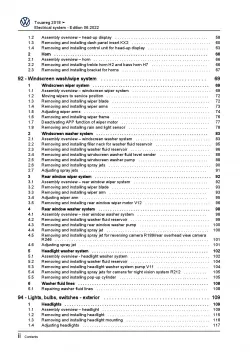 VW Touareg 3 type CR from 2018 electrical system repair workshop manual ebook