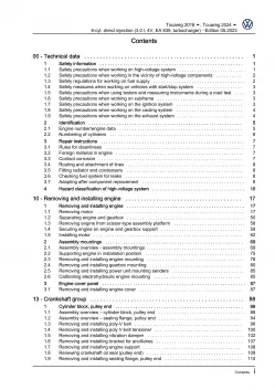 VW Touareg 3 RC8 from 2023 6-cyl. 3.0l petrol engines 340 hp repair manual eBook