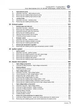 VW Touareg 3 RC8 from 2023 6-cyl. 3.0l petrol engines 340 hp repair manual eBook