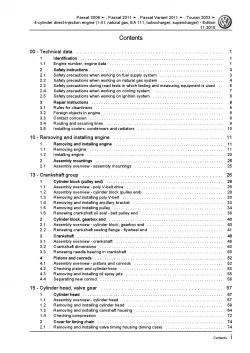 VW Touran 1T 2003-2015 1.4l natural gas petrol engines 150 hp repair manual pdf