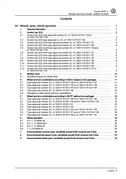 VW Touran type 5T from 2015 wheels and tyres repair workshop manual pdf ebook