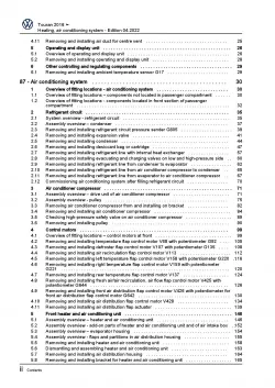 VW Touran type 5T from 2015 heating air conditioning system repair manual pdf