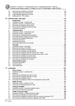 VW Touran 5T from 2015 4-cyl. 1.4l petrol engines 122-150 hp repair manual pdf