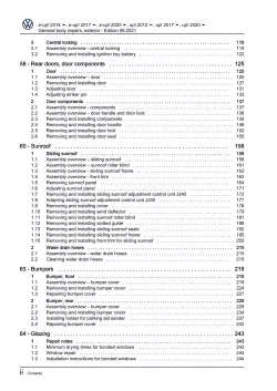 VW Up! 121 2011-2016 general body repairs exterior repair workshop manual pdf