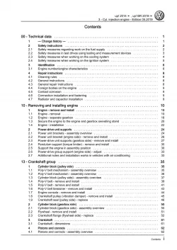 VW Up! 121 11-16 3-cyl. 1.0l petrol engines 75-82 hp repair workshop manual pdf