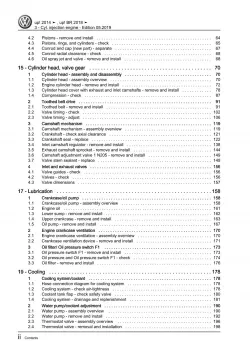 VW Up! 121 11-16 3-cyl. 1.0l petrol engines 75-82 hp repair workshop manual pdf