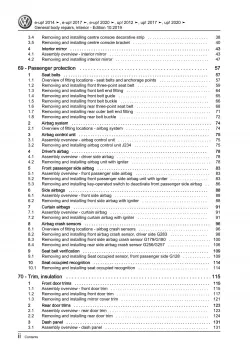 VW Up! type AA from 2016 general body repairs interior workshop manual pdf ebook