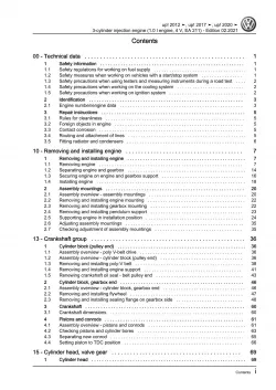 VW Up! type AA from 2016 3-cyl. 1.0l petrol engines 60-75 hp workshop manual pdf