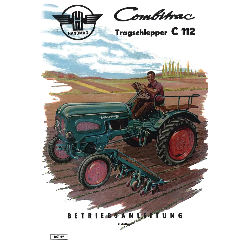Hanomag Combitrac C112 Tragschlepper Bedienungsanleitung Betriebsanleitung