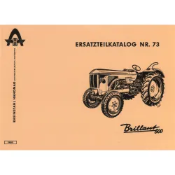 Hanomag Brillant 600 NR.73 Typ D 28 CR Diesel Ersatzteilliste Ersatzteilkatalog