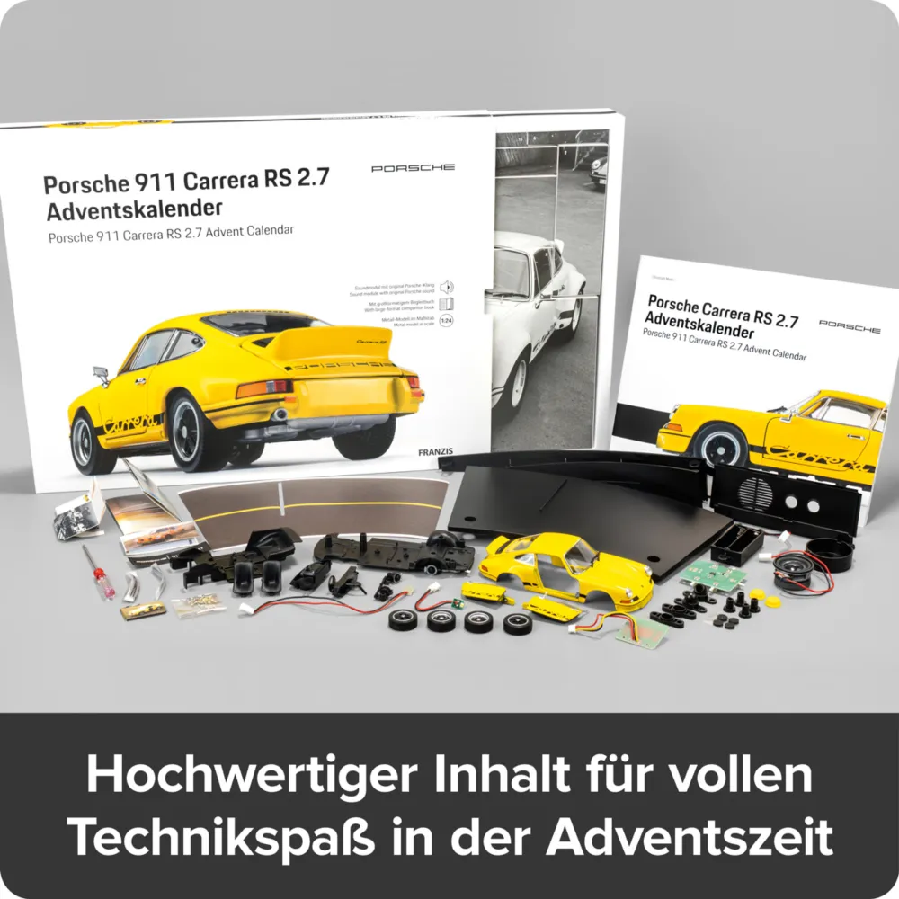 Überblick über die Adventskalenderteile.