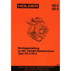 Holder Typ VD2 VD3 Viertakt Dieselmotor Montageanleitung Handbuch