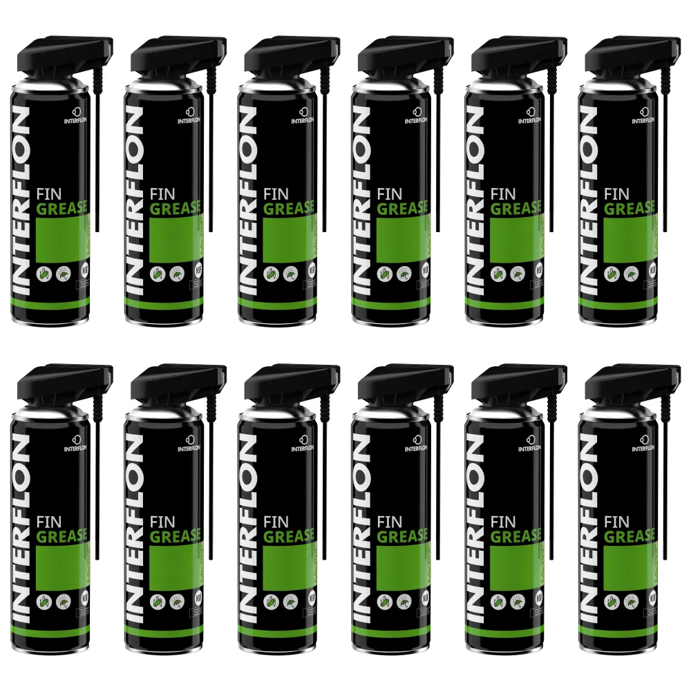 INTERFLON Fin Grease 12x 300 ml Aerosol Mehrzweckfett Schmiermittel MicPol