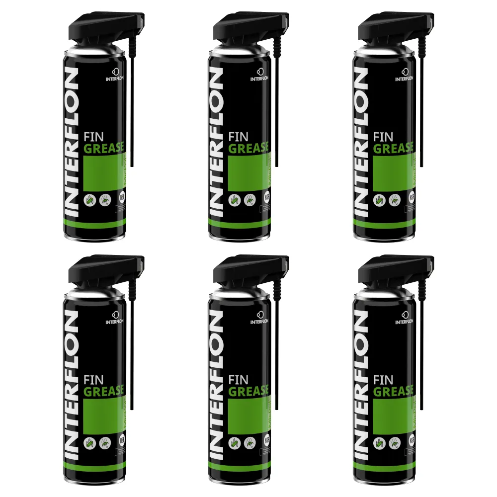 INTERFLON Fin Grease 6x 300 ml Aerosol Mehrzweckfett Schmiermittel MicPol