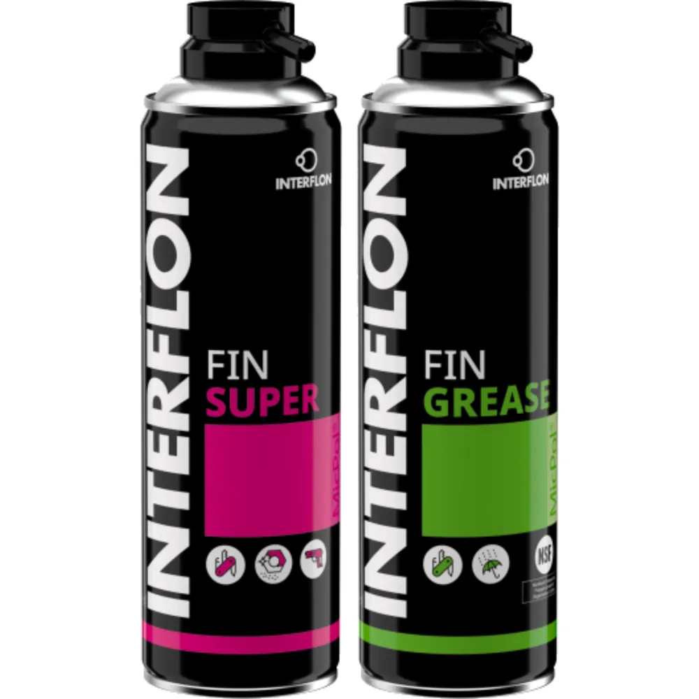 INTERFLON Fin Super und Grease je 300 ml Schmierfett Schmiermittel Kriechöl Set