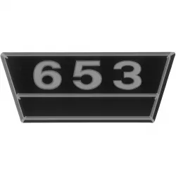 Typenaufkleber: McCormick Aufkleber schwarz/weiß groß Modell: 653