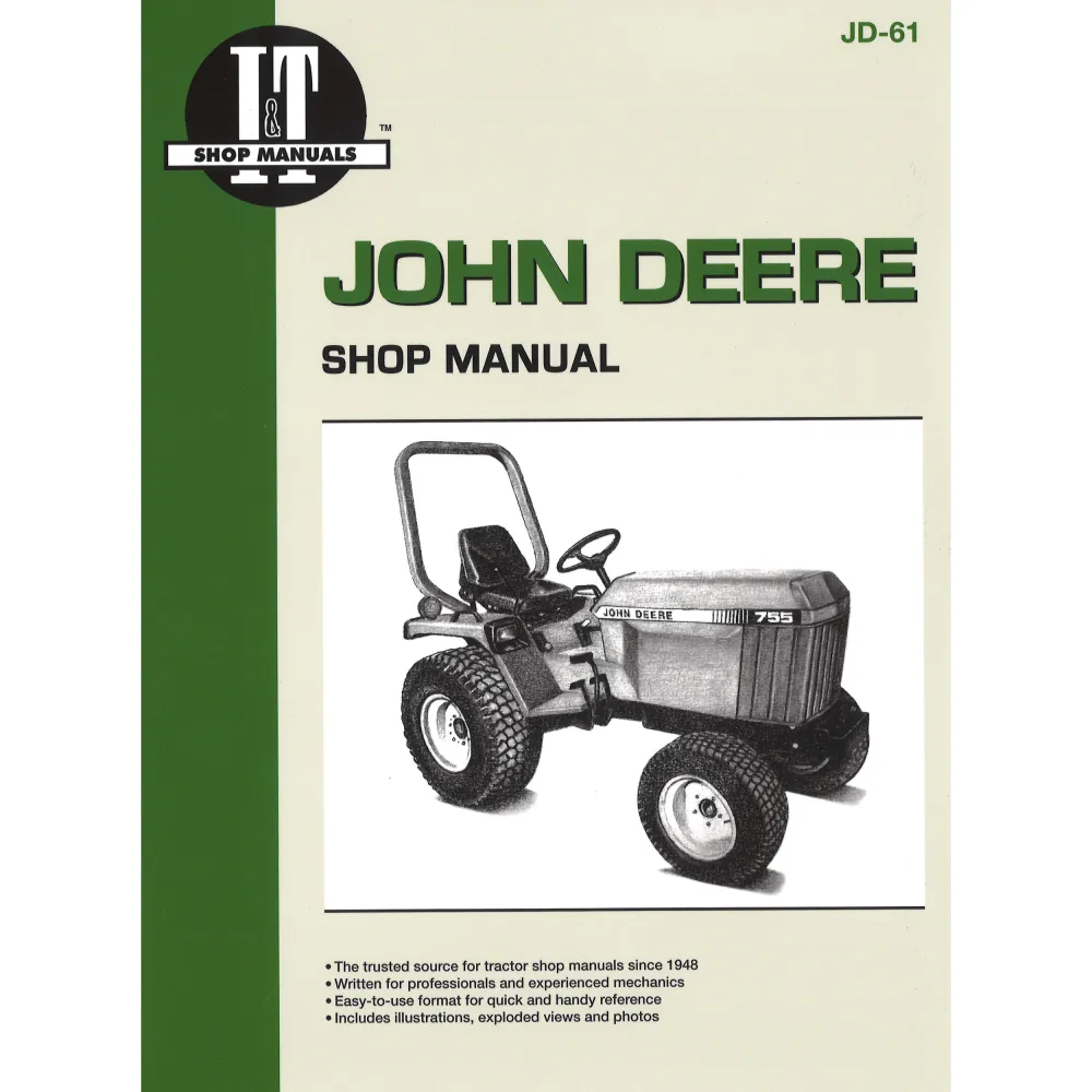 John Deere 655 755 756 855 856 955 (1986-1998) Traktor Reparaturanleitung I&T