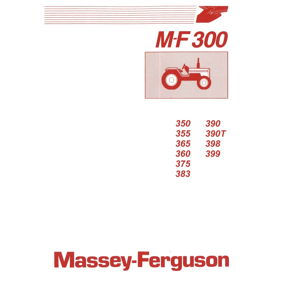 Bedienungsanleitung Massey Ferguson MF 300-399 Dieselmotor