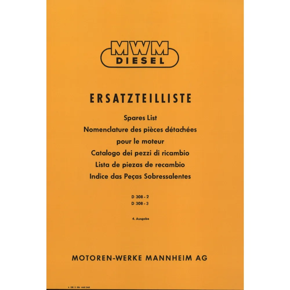 Bedienungsanleitung und Ersatzteilliste Deutz Dieselmotoren - Oldtimer