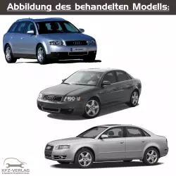 Audi A4 - Typ 8E, 8E2, 8E5, 8EC, 8ED - Baujahre 2000 bis 2008 - Fahrzeugabschnitt: Kraftstoffversorgung/Kraftstoffsystem/Kraftstoffaufbereitung für Benzinmotoren - Reparaturanleitungen zur Reparatur in Eigenregie für Anfänger, Hobbyschrauber und Profis.