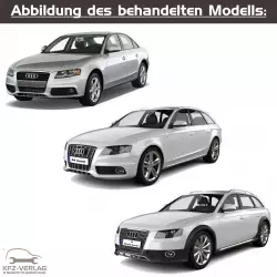Audi A4 - Typ 8K, 8K2, 8K5, 8KH - Baujahre 2007 bis 2015 - Fahrzeugabschnitt: Instandhaltung genau genommen - Reparaturanleitungen zur Reparatur und Wartung in Eigenregie für Anfänger, Hobbyschrauber und Profis.