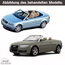 Audi A4 Cabriolet - Typ 8H, 8H7, 8HE - Baujahre 2002 bis 2009 - Fahrzeugabschnitt: Elektrische Abnehmer und Anlagen - Reparaturanleitungen zur Reparatur in Eigenregie für Anfänger, Hobbyschrauber und Profis.