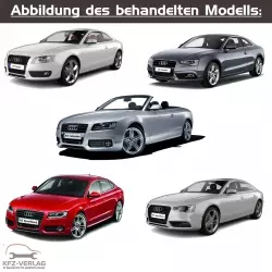 Audi A5 - Typ 8T, 8T3, 8TA - Baujahre 2007 bis 2016 - Fahrzeugabschnitt: Benzinmotoren und Direkteinspritzmotoren inkl. Motor-Mechanik und Gemischaufbereitung - Reparaturanleitungen zur Reparatur in Eigenregie für Anfänger, Hobbyschrauber und Profis.