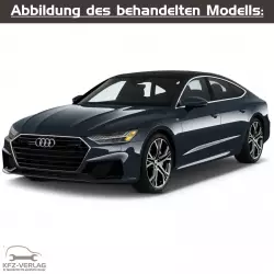 Audi A7 - Typ 4K/4KA/4KF - Baujahre ab 2018 - Fahrzeugabschnitt: Schaltpläne, Stromlaufpläne, Elektrik, Fehlersuche, Einbauorte, Sicherungs- und Steckerbelegung - Reparaturanleitungen zur Reparatur in Eigenregie für Anfänger, Hobbyschrauber und Profis.