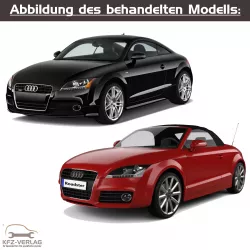Audi TT - Typ 8J, 8J3, 8J9 - Baujahre 2006 bis 2014 - Fahrzeugabschnitt: Kraftstoffversorgung/Kraftstoffsystem/Kraftstoffaufbereitung für Benzinmotoren - Reparaturanleitungen zur Reparatur in Eigenregie für Anfänger, Hobbyschrauber und Profis.
