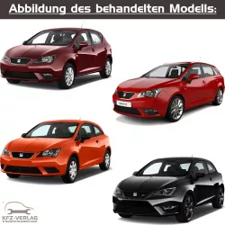 Seat Ibiza - Typ 6P, 6P5, 6P8, 6J - Baujahre von 2015 bis 2017 - Fahrzeugabschnitt: Fahrwerk, Achsen, Lenkung - Reparaturanleitungen zur Reparatur in Eigenregie für Anfänger, Hobbyschrauber und Profis.