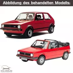 VW Golf I - Typ 155/17/171/172/173 - Baujahre von 1974 bis 1984 - Fahrzeugabschnitt: Benziner Motor-Gemischaufbereitung, Direkteinspritzsystem und Zündanlage - Reparaturanleitungen zur Reparatur in Eigenregie für Anfänger, Hobbyschrauber und Profis.