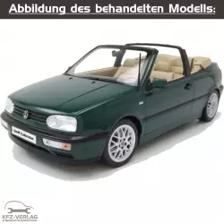 VW Golf 3 Cabrio - Typ 1E/1V - Baujahre von 1993 bis 1998 - Fahrzeugabschnitt: Ausgebautes und eingebautes Schaltgetriebe inkl. Kupplung - Reparaturanleitungen zur Reparatur in Eigenregie für Anfänger, Hobbyschrauber und Profis.