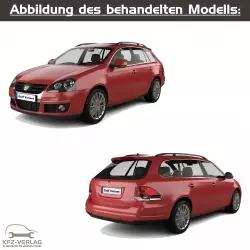VW Golf 5 Variant - Typ 1K5 - Baujahre 2007 bis 2009 - Fahrzeugabschnitt: Bremssysteme, Handbremse, Trommelbremse, Scheibenbremse, Bremsbeläge, Bremsklötze, ABS - Reparaturanleitungen zur Reparatur in Eigenregie für Anfänger, Hobbyschrauber und Profis.