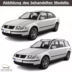 VW Passat V - Typ 3B/3B2/3B5 - Baujahre 1996 - 2005 - Fahrzeugabschnitt: Automatisches Getriebe, Automatikgetriebe, Doppelkupplungsgetriebe und Direktschaltgetriebe / Allradantrieb - Reparaturanleitungen zur Reparatur in Eigenregie für Anfänger, Hobbyschrauber und Profis.