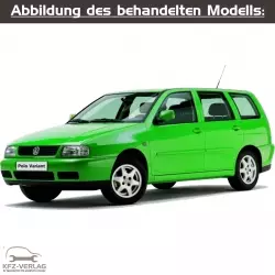 VW Polo 3 Variant - Typ 6K, 6V5 - Baujahre 1997 bis 2001 - Fahrzeugabschnitt: Bremssysteme, Handbremse, Trommelbremse, Scheibenbremse, Bremsbeläge, Bremsklötze, ABS - Reparaturanleitungen zur Reparatur in Eigenregie für Anfänger, Hobbyschrauber und Profis.