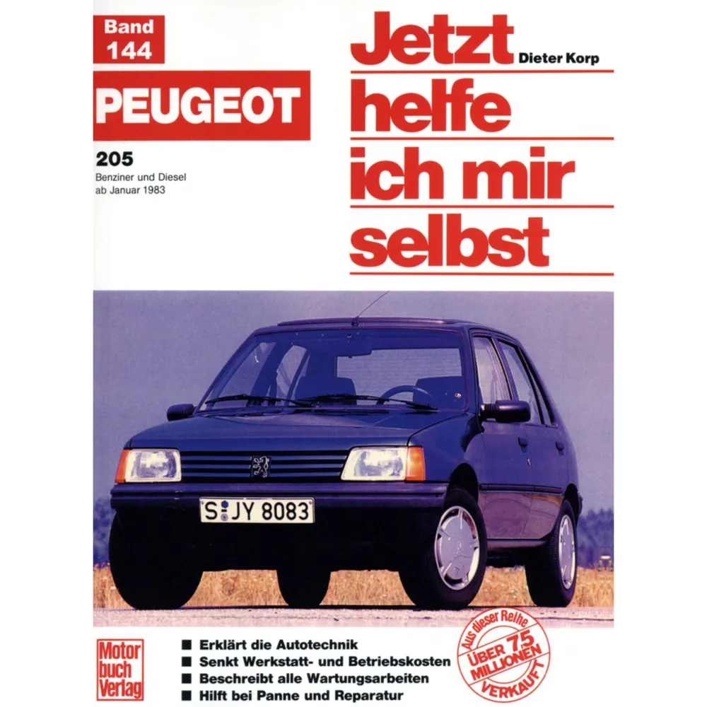 Peugeot 205 I 741/20A/B/C/D 83-87 Jetzt helfe ich mir selbst Reparaturanleitung