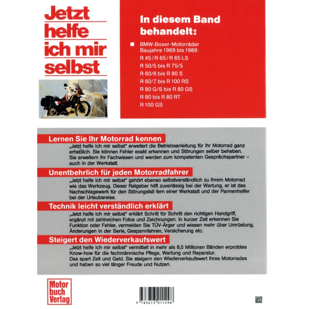 Die Buchreihe - Jetzt helfe ich mir selbst - liefert sowohl für Neu- als auch Gebrauchtwagen dem Autobesitzer, der verstehen möchten, wie sein Fahrzeug funktioniert, technische Informationen und zeigt, wie Wartungs- und Reparaturarbeiten selbst durchgeführt werden können.