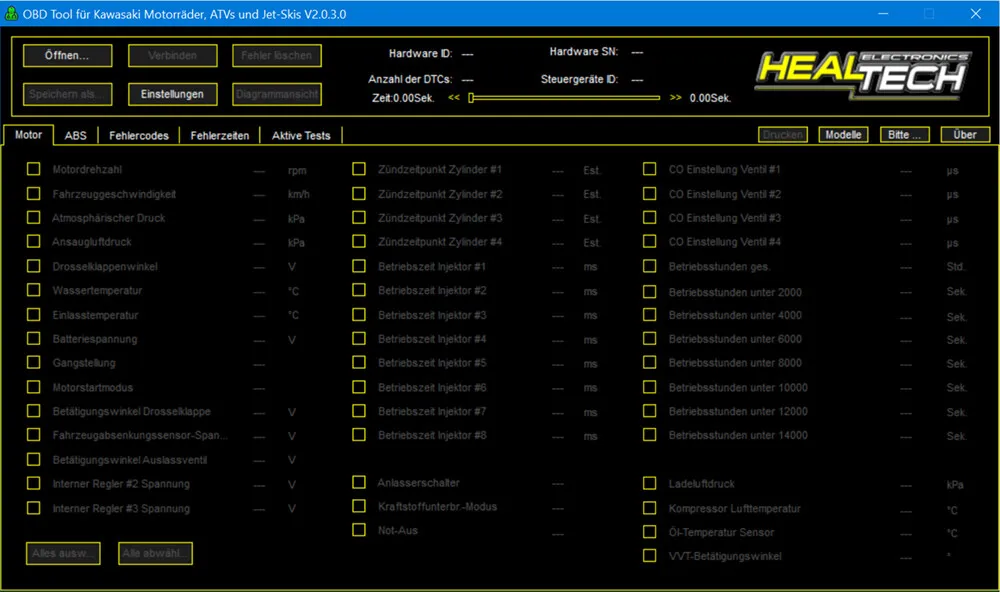 OBD Tool für Kawasaki