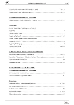 Opel Adam Typ M13 12-19 5-Gang Schaltgetriebe Kupplung M26/MDG Reparaturhandbuch