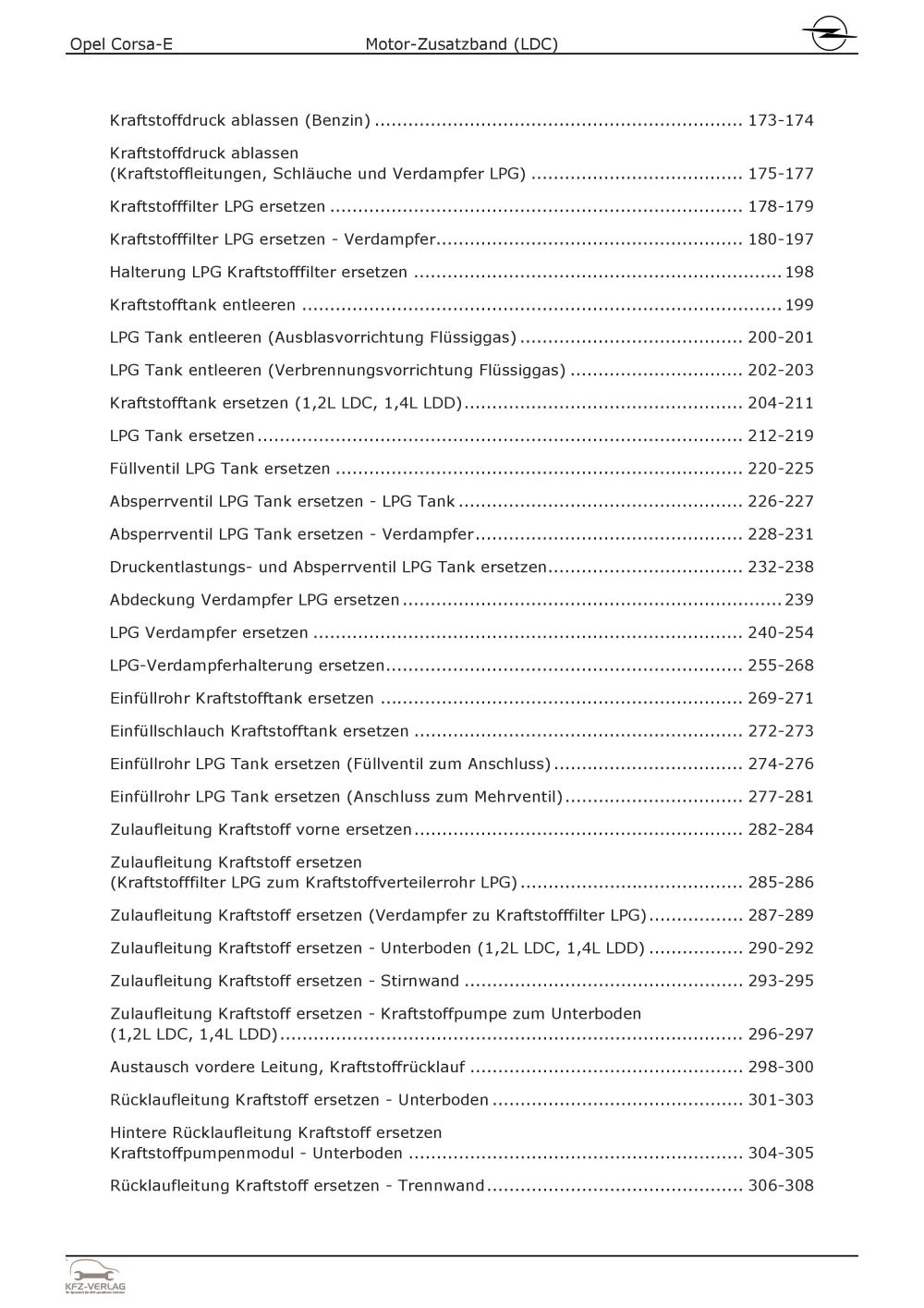 Opel Corsa E Typ X15 (14-19) Benzinmotor 70 PS LDC Zusatzband Reparaturanleitung