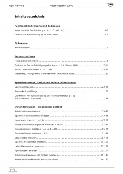 Opel Meriva B 2010-2017 4-Zyl. 1,4l Benzinmotor 120 PS LUH Reparaturanleitung