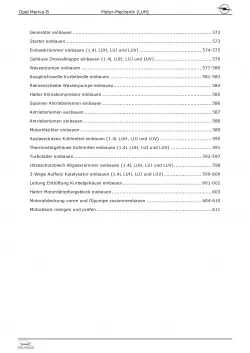 Opel Meriva B 2010-2017 4-Zyl. 1,4l Benzinmotor 120 PS LUH Reparaturanleitung