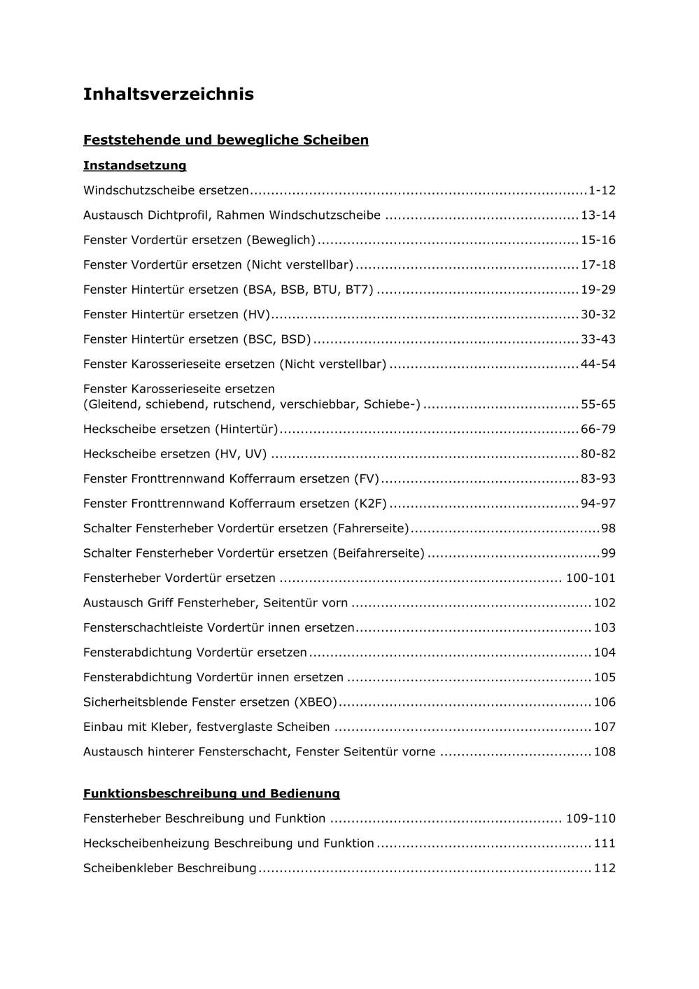 Opel Movano B Typ X62 2010-2020 Karosseriesysteme Reparaturanleitung
