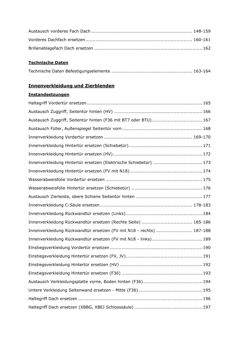 Opel Movano B X62 2010-2020 Karosserie Anbauteile Verkleidung Reparaturanleitung