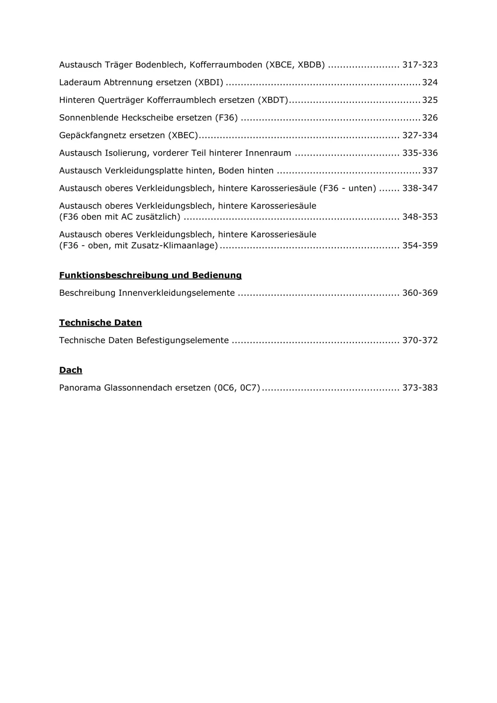 Opel Movano B X62 2010-2020 Karosserie Anbauteile Verkleidung Reparaturanleitung
