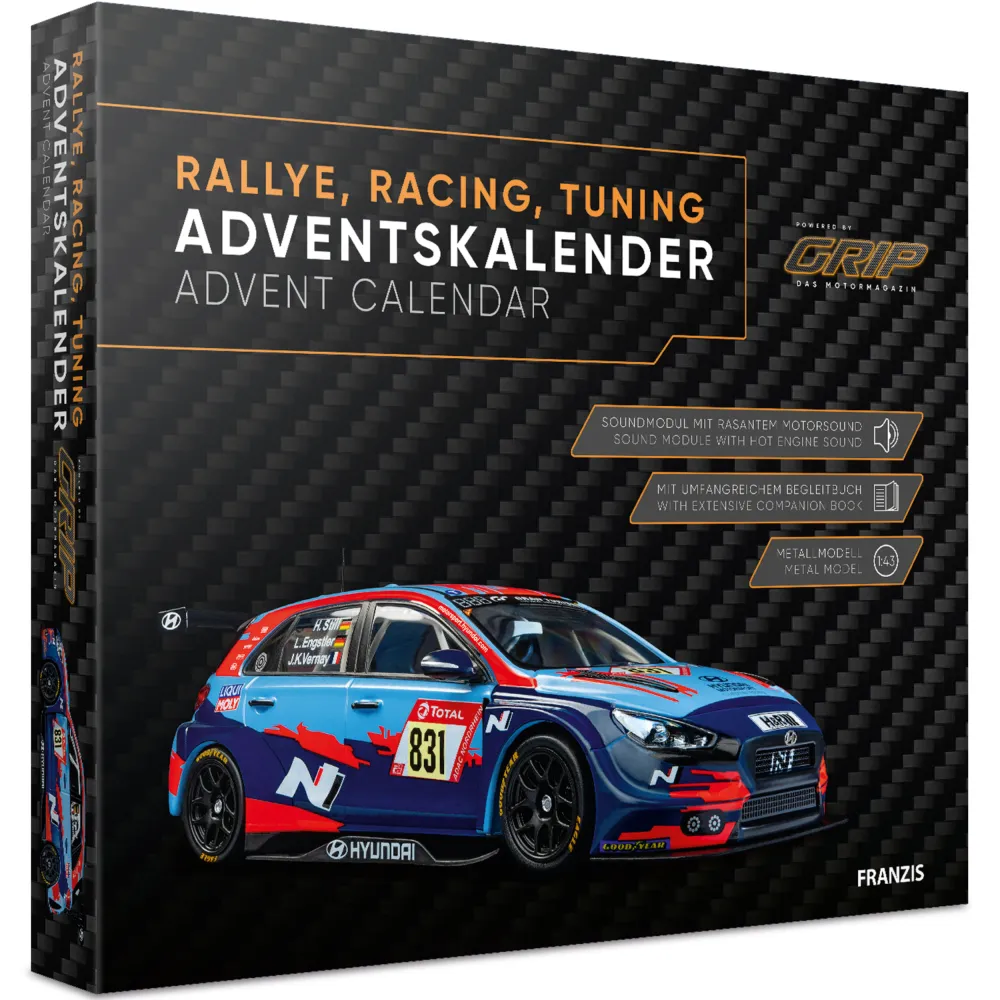 Rallye, Racing, Tuning Adventskalender Advent Calendar by GRIP Franzis Verlag