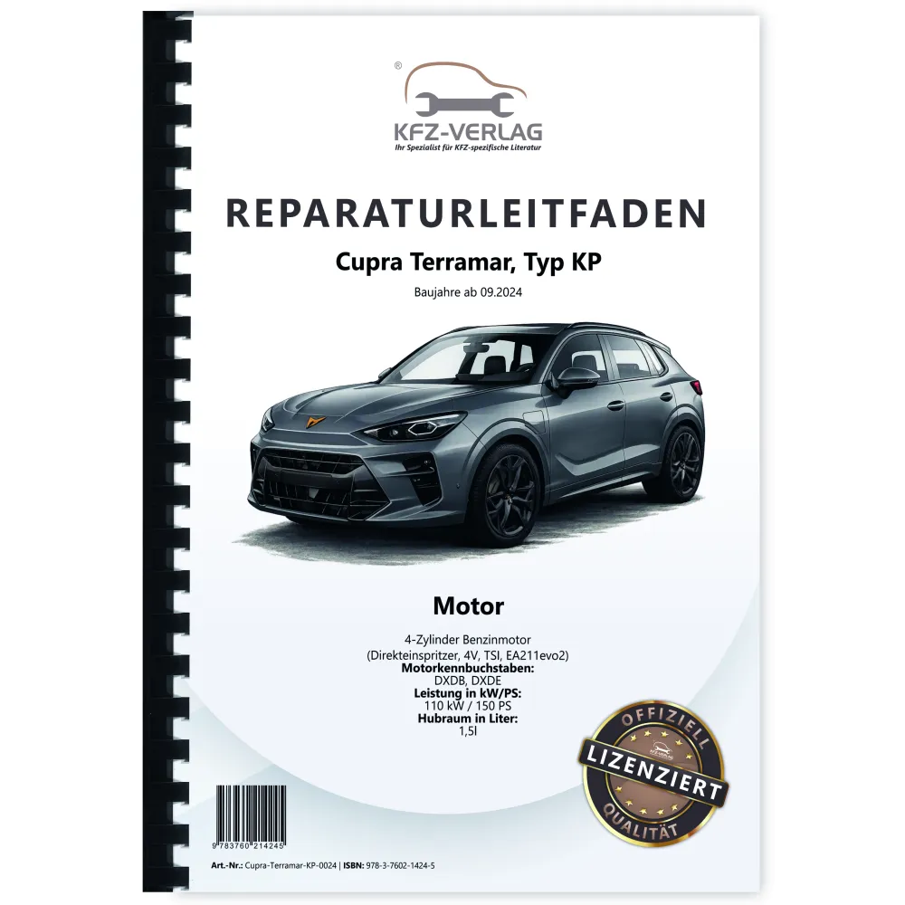 Cupra Terramar Typ KP ab 2024 4-Zyl. Benzinmotor 1,5l 150 PS Reparaturanleitung