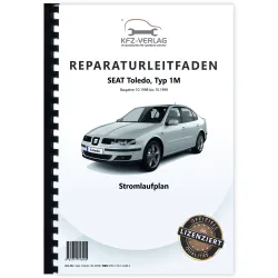 Seat Toledo Typ 1M 1998-1999 Schaltplan Stromlaufplan Verkabelung Elektrik Pläne