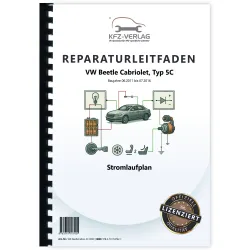 VW Beetle Cabrio 5C (11-16) Schaltplan Stromlaufplan Verkabelung Elektrik Pläne