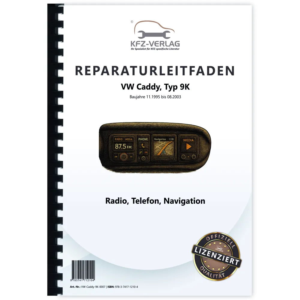 VW Caddy 9K 1995-2003 Kommunikation Radio Telefon Navigation Reparaturanleitung